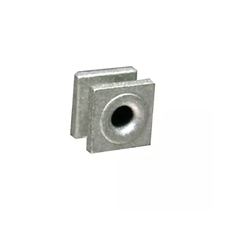 Œillet aluminium carré Ø intérieur 4,5 mm, pour tête 2 fils SPEEDY, TECOMEC