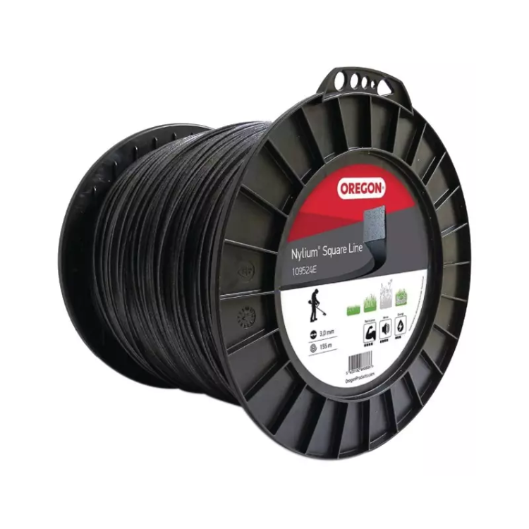 FIL DE DEBROUSSAILLEUSE CARRE NYLIUM Ø 3 MM / 155 M OREGON 109524E
