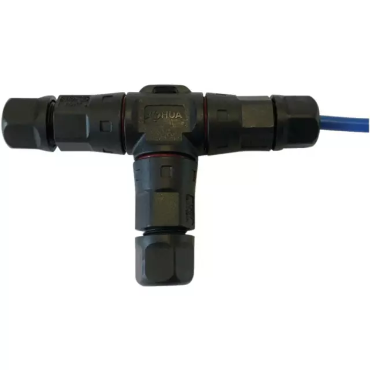 CONNECTEUR ETANCHE EN T CABLE 1MM2 BLISTER