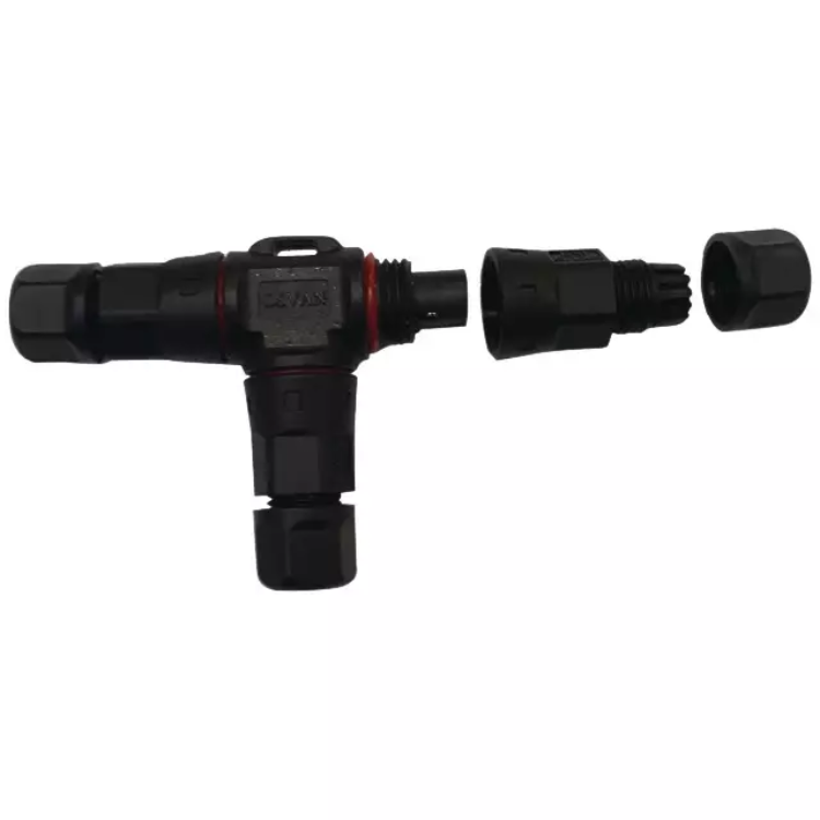 CONNECTEUR ETANCHE EN T POUR CABLE 1 MM2 DE ROBOT DE TONTE