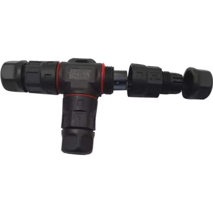 CONNECTEUR ETANCHE EN T POUR CABLE 1,5 MM2 DE ROBOT DE TONTE