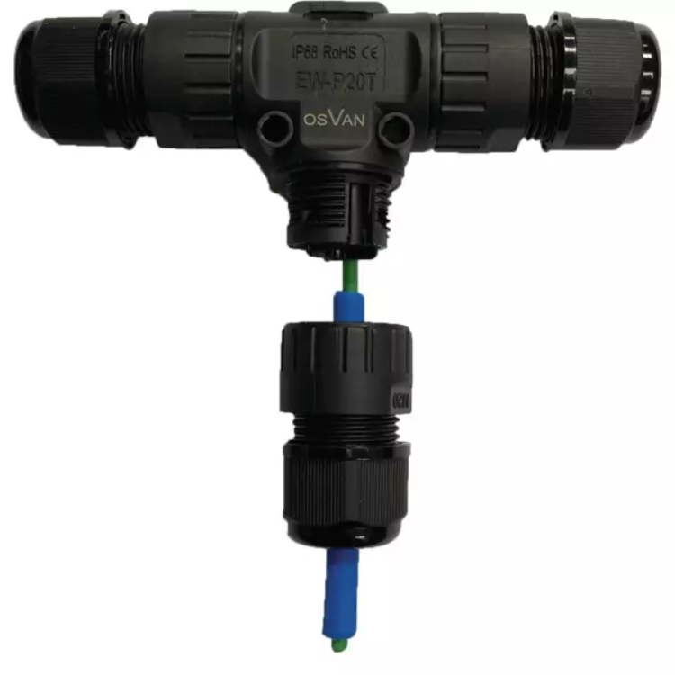 CONNECTEUR IP 67 EN T POUR CABLE DE ROBOT DE TONTE CONNEXION SANS OUTIL