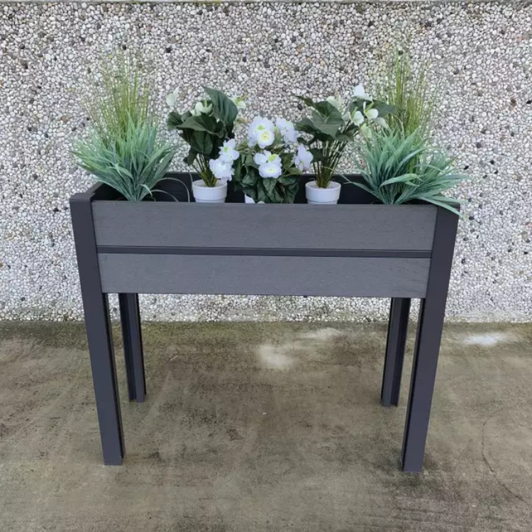 JARDINIERE XXL EN WPC 100X100X90CM