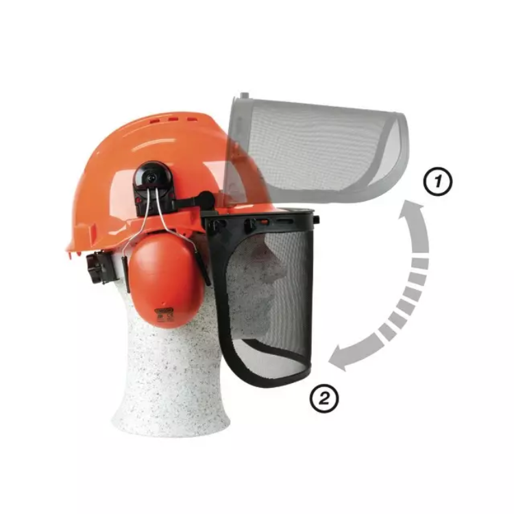 CASQUE FORESTIER À VISIÈRE GRILLAGÉE YUKON OREGON 562412 - Greendis