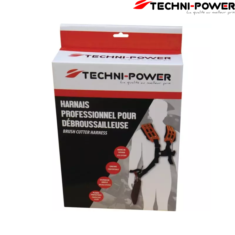 HARNAIS POUR DEBROUSSAILLEUSE PROFESSIONNEL TECHNI-POWER - Greendis
