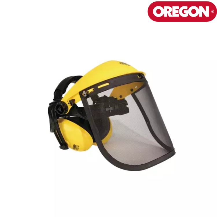 VISIÈRE GRILLAGÉE + CASQUE ANTI-BRUIT OREGON Q515061 - Greendis