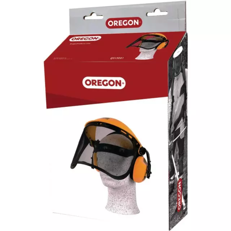 VISIÈRE GRILLAGÉE + CASQUE ANTI-BRUIT OREGON Q515061 - Greendis