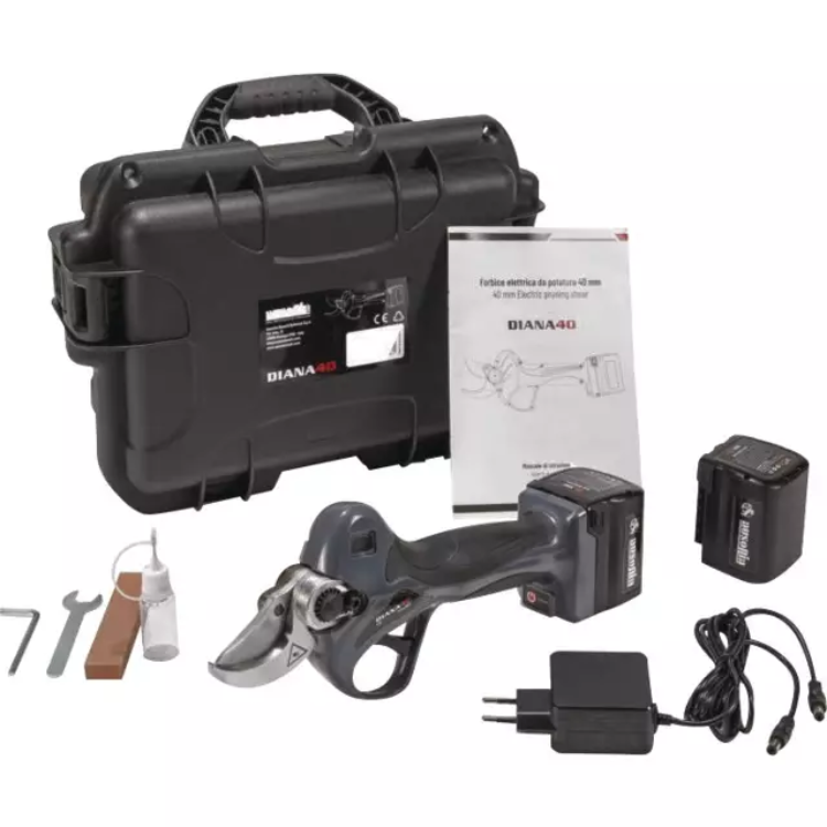 SECATEUR ELECTRIQUE SUR BATTERIE DIAM 40 MM 25,2V 2,6Ah DIANA 40 AUSONIA - Greendis