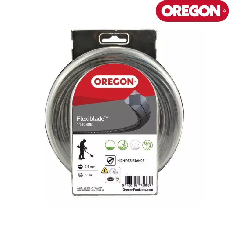 FIL DE DEBROUSSAILLEUSE DENTE FLEXIBLADE Ø 2,5 MM OREGON