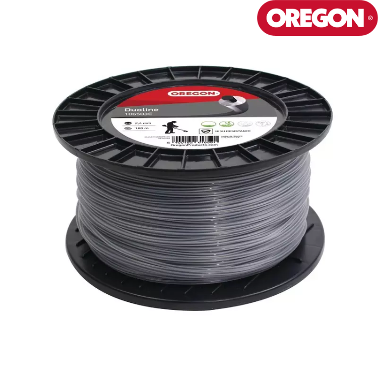 FIL DE DEBROUSSAILLEUSE DUOLINE Ø 3 MM LONGUEUR 120 METRES OREGON 106504E