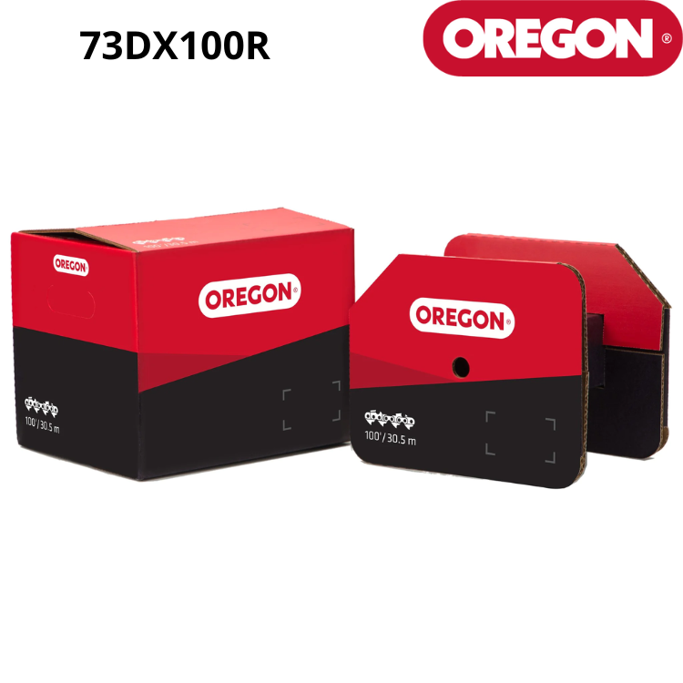 CHAINE TRONCONNEUSE 73DXR 3/8"/1,5 DEMI-RONDE ROULEAU 100 PIEDS OREGON 73DX100R