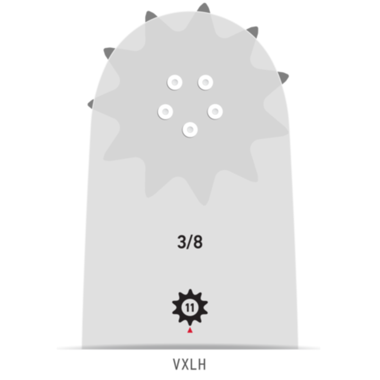 GUIDE 38 CM / .3/8" / 1,5 / 56 ENTRAINEURS 158VXLHK095 OREGON