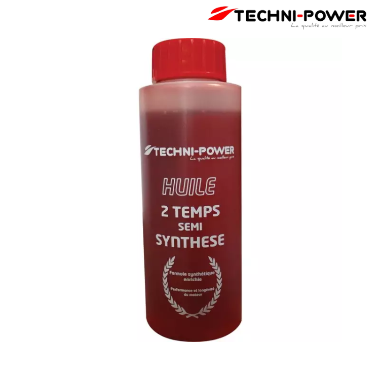HUILE 2TEMPS SEMI-SYNTHESE BIDON 125ML TECHNI-POWER