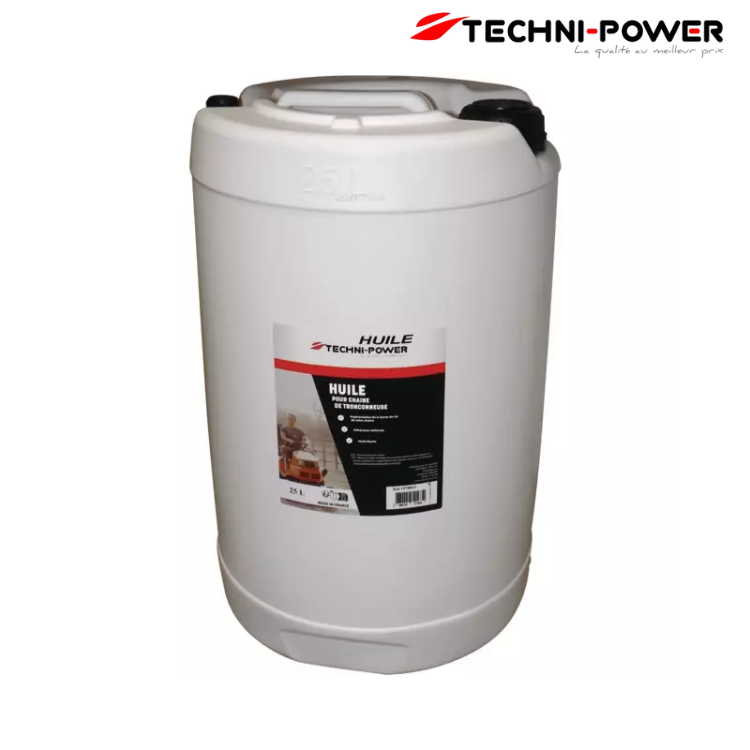 HUILE POUR CHAINE TRONCONNEUSE BIDON 25L TECHNI-POWER