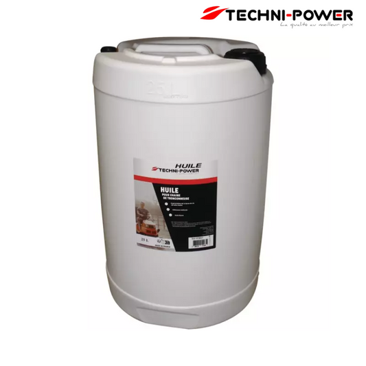HUILE POUR CHAINE TRONCONNEUSE BIDON 25L TECHNI-POWER