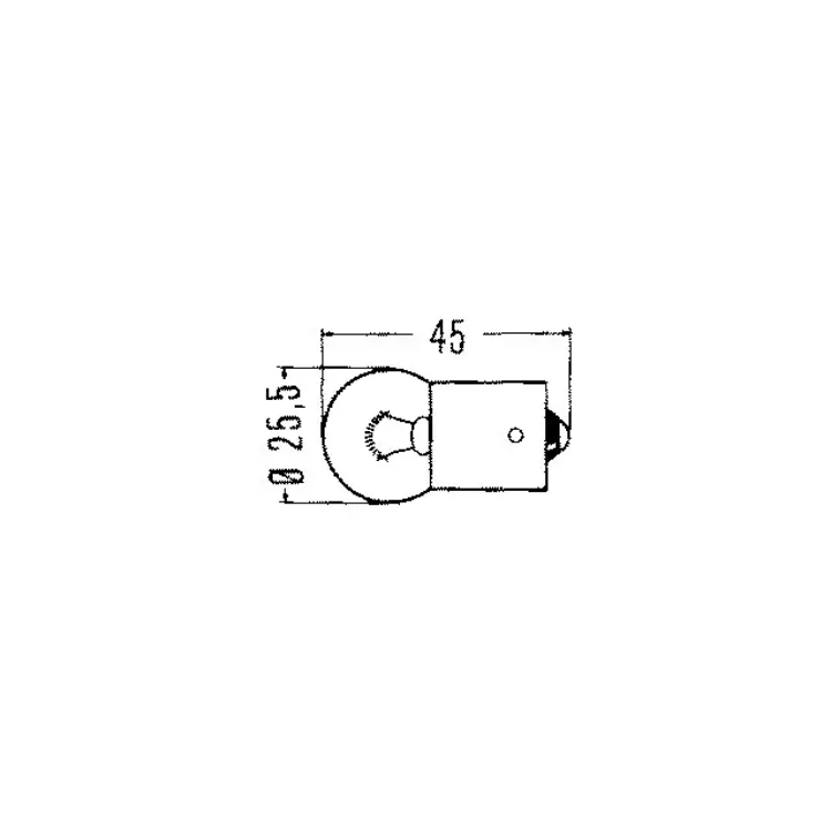 AMPOULES 12V 21W (STOP OU CLIGNOT) BOITE DE 10