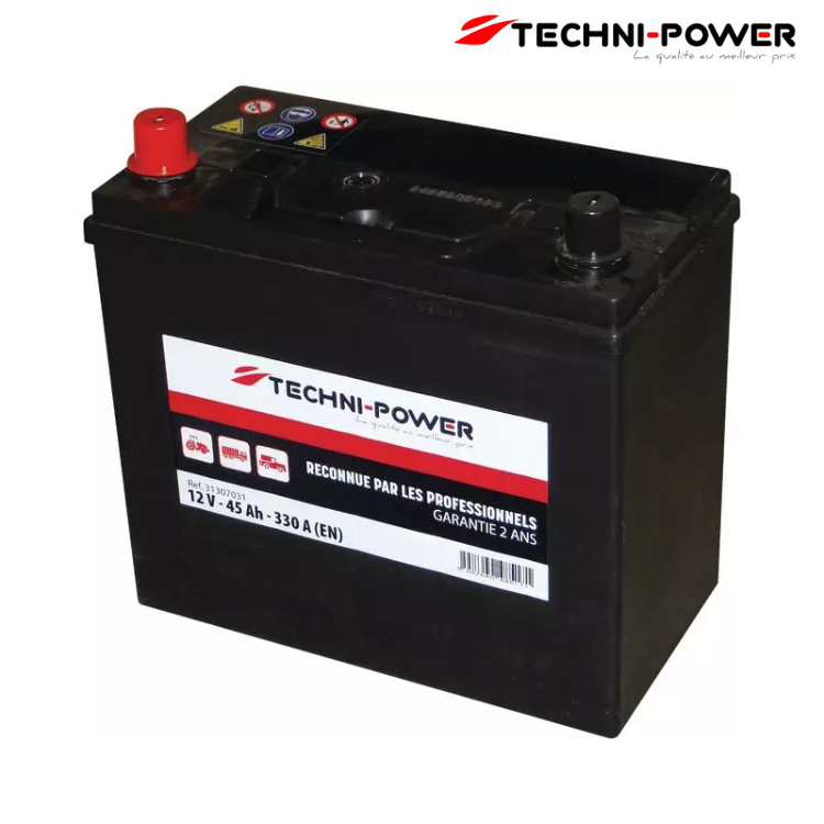 BATTERIE 12V-45AH/330A NS60 + A GAUCHE TECHNI-POWER