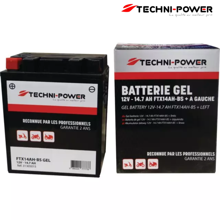 BATTERIE GEL FTX14AH-BS (12N14-4A)