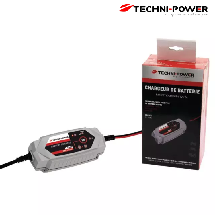 CHARGEUR DE BATTERIE TP-1000 TECHNI-POWER