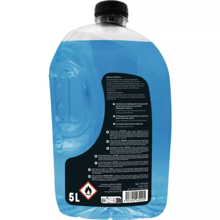 LAVE GLACE HIVER -20°C SANS METHANOL BIDON 5L TECHNI-POWER