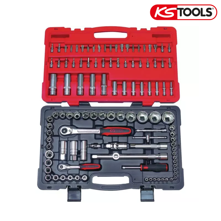 DOUILLES ET ACCESSOIRES 1/4" ET 1/2" ULTIMATE COFFRET DE 111 PIECES KS TOOLS
