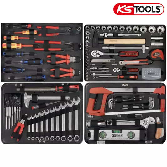 MALLETTE DEPANNAGE 1/4" 1/2" ULTIMATE 131 PIECES KS TOOLS