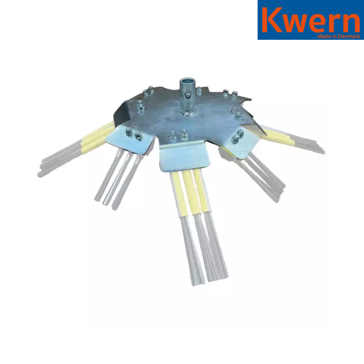 TETE METALLIQUE 8 BLOCS POUR KIT ENSEMBLE DE BROSSES 18060 POUR RIDER KWERN