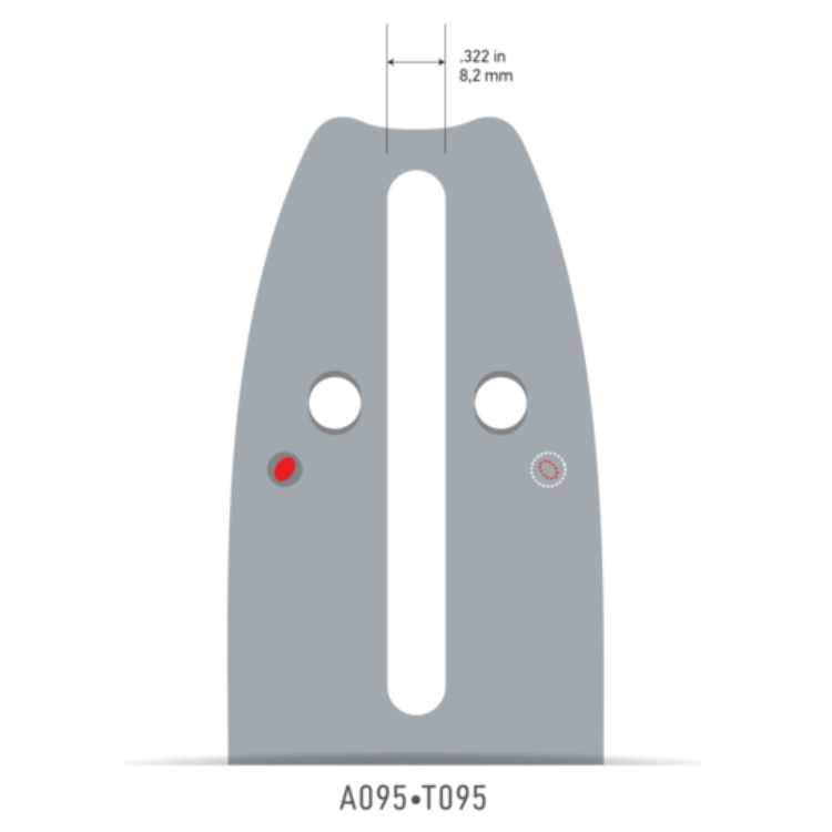 GUIDE OREGON 140SDEA095 35CM / 3/8"(91) / 52 ENTRAINEURS