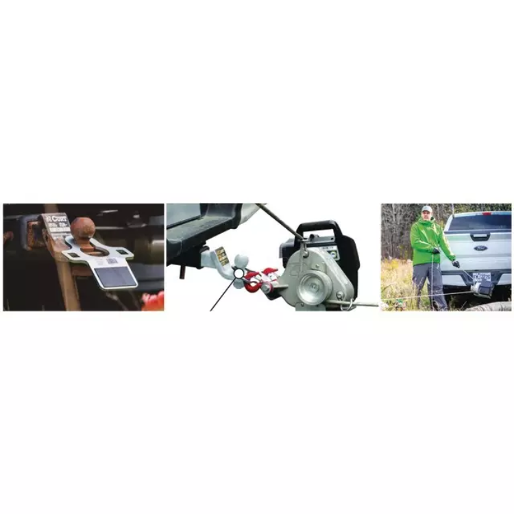 PLAQUE ENCRAGE POUR BOULE REMORQUE PORTABLE WINCH