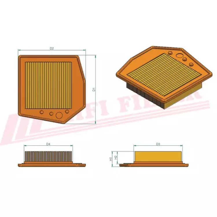FILTRE A AIR SA 12473 HIFI FILTER