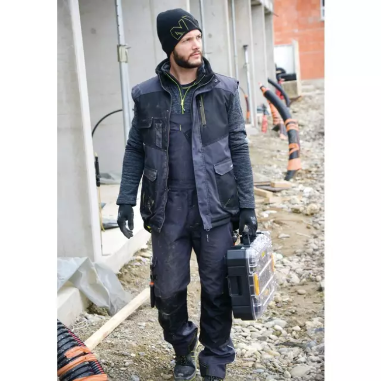 GILET DE TRAVAIL SANS MANCHES 10 POCHES ALI GRIS/NOIR NORTH WAYS