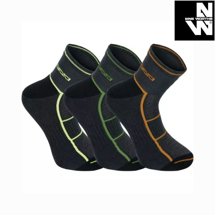 CHAUSSETTES DE TRAVAIL MI-HAUTES ALMER NOIR P43-46 LOT DE 3 PAIRES NORTH WAYS