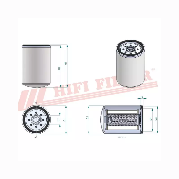 FILTRE A HUILE T 600 HIFI FILTER