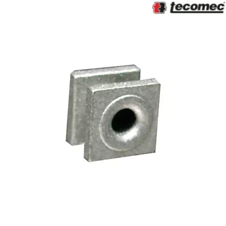 OEILLET ALUMINIUM CARRE Ø INT 4,5 MM 13X13 MM