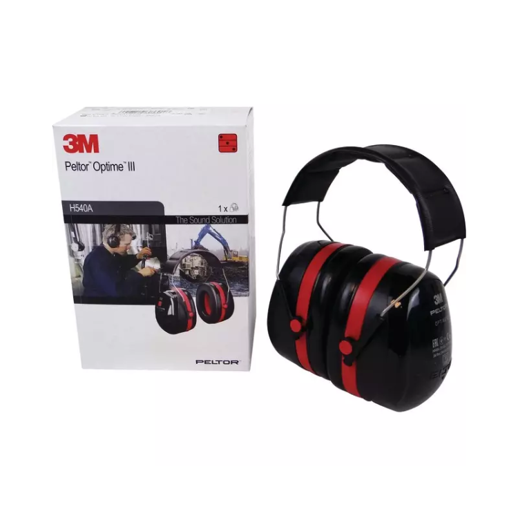 Casque anti-bruit 3M Peltor Optime III – protection auditive 35dB CE Blister