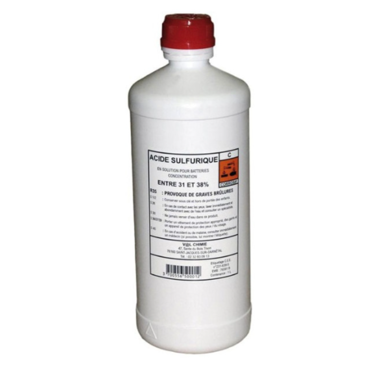 Acide de batterie Acide en bidon de 1 litre - Greendis
