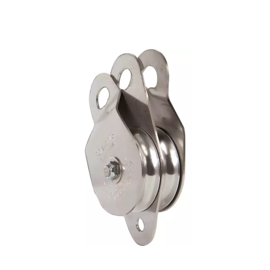 Poulie double de treuil inox diamètre 100 mm, 135 kN, PORTABLE WINCH