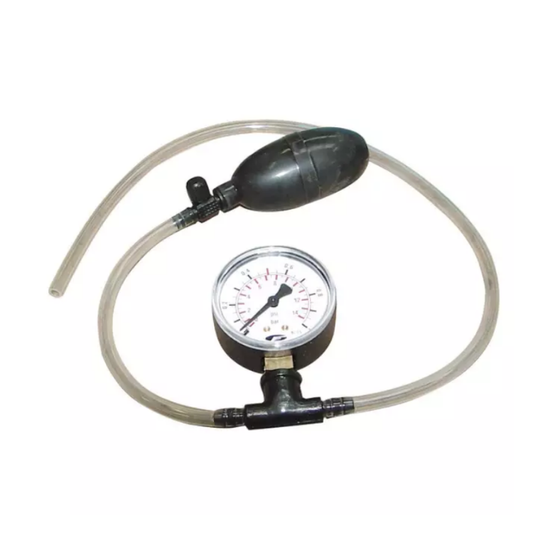 Testeur d'étanchéité avec manomètre, TECOMEC