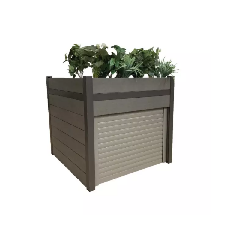 Abri pour robot de tonte jardinière WPC avec système de fermeture, OSVAN
