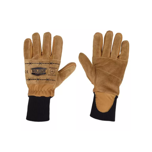 Gants de débardage renforcés Solidur en cuir de vachette