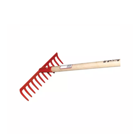 Râteau soudé 12 dents courbes GOUVY, manche bois 150 cm