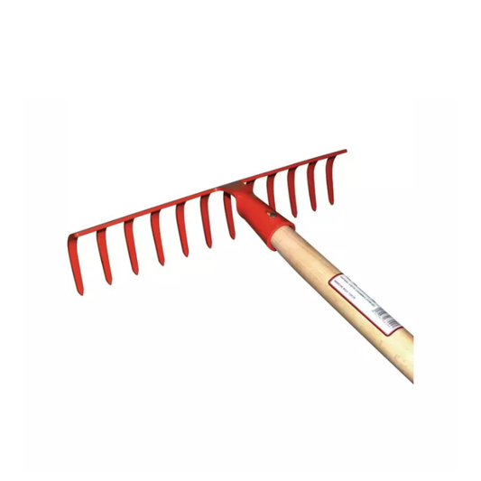 Râteau forgé 12 dents courbes GOUVY, manche bois 150 cm