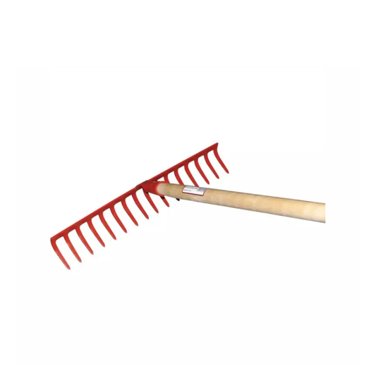 Râteau forgé 16 dents courbes GOUVY, manche bois 150 cm
