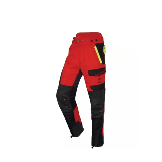 Pantalon forestier anti-coupure Infinity Solidur classe 1 rouge