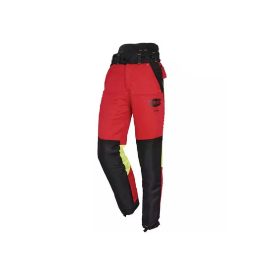 Pantalon forestier anti-coupure Félin Solidur classe 1 rouge