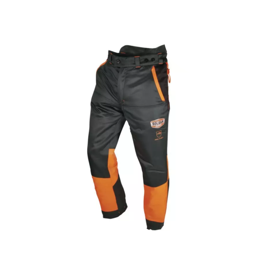 Pantalon forestier Authentic Solidur gris et orange classe 1