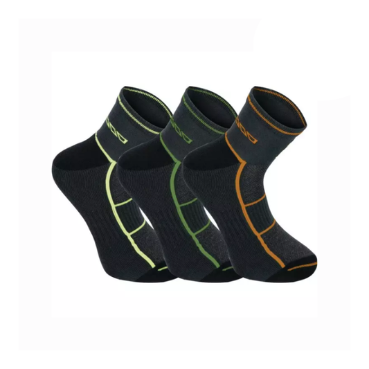 Chaussettes de travail mi-hautes Almer gris anthracite, taille 39-42, lot de 3 paires, NORTH WAYS