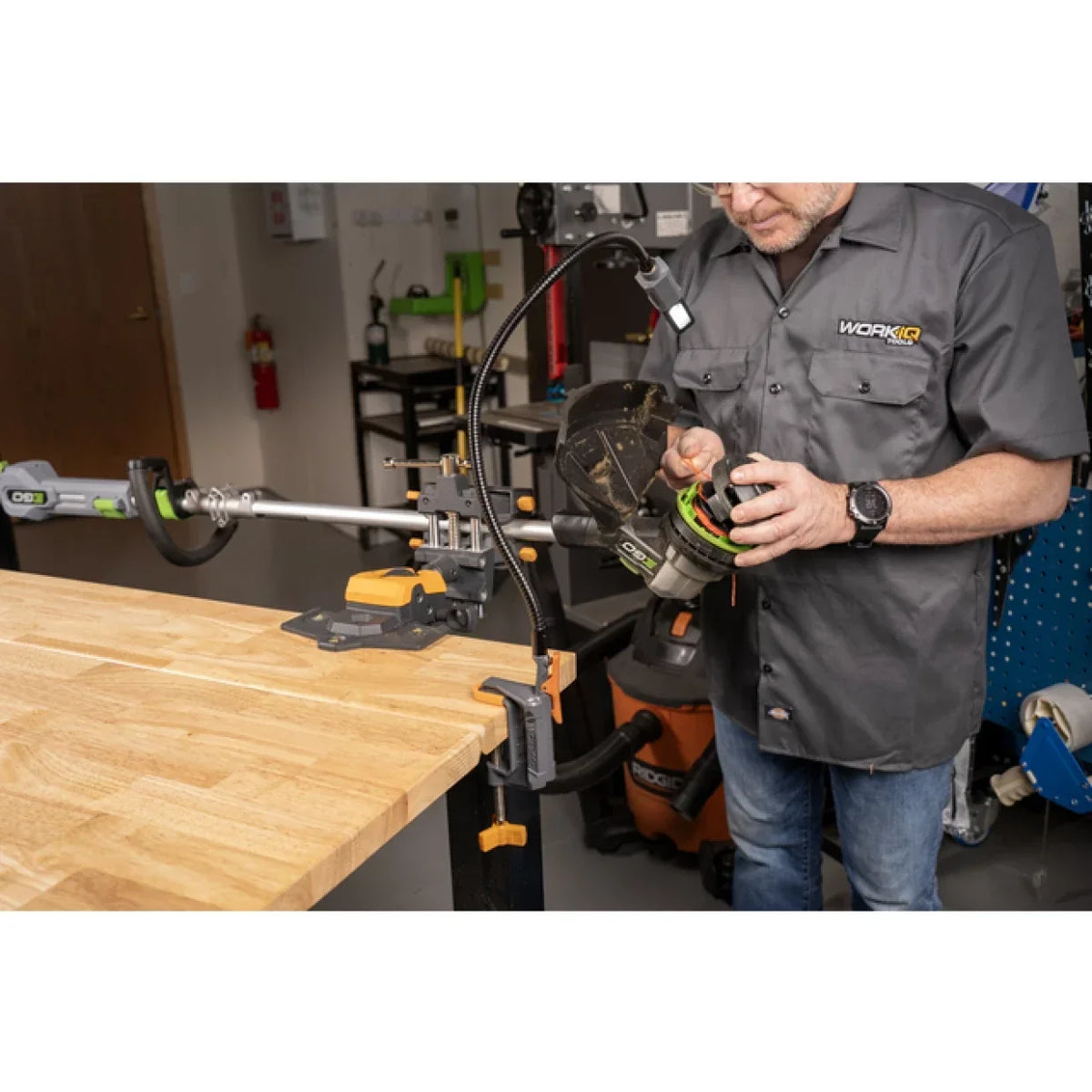 Kit mains libres pour étau IQ Vise, WORK IQ - en situation
