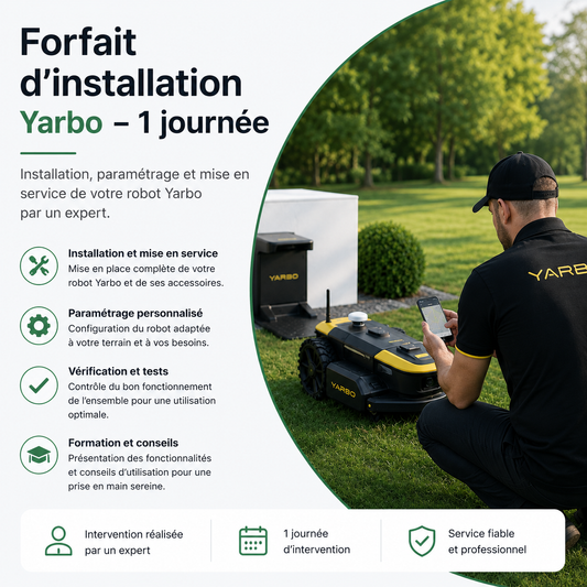 Formation et mise en route du robot Yarbo par un expert