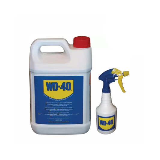 Dégrippant multifonction WD-40 bidon 5 litres avec pulvérisateur 500 ml offert